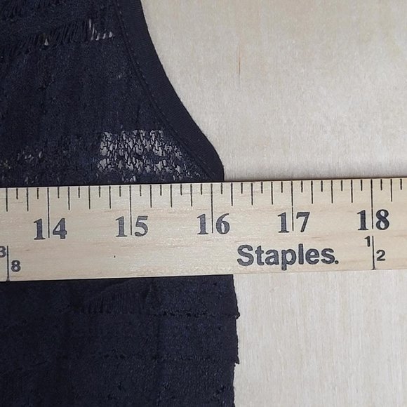 Torrid Black Lace Stretch Sleeveless Blouse Women Size Large - Picture 6 of 8